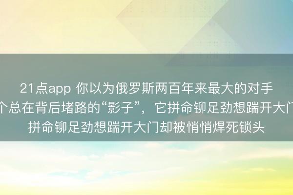 21点app 你以为俄罗斯两百年来最大的对手是美国，错，是那个总在背后堵路的“影子”，它拼命铆足劲想踹开大门却被悄悄焊死锁头