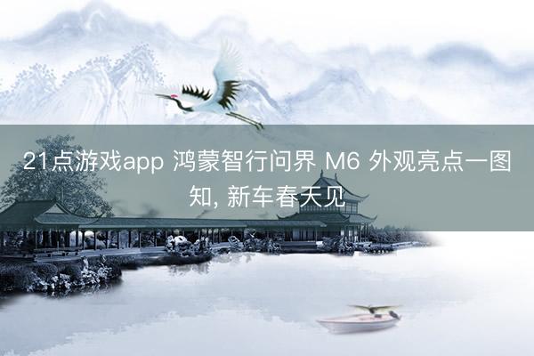21点游戏app 鸿蒙智行问界 M6 外观亮点一图知， 新车春天见