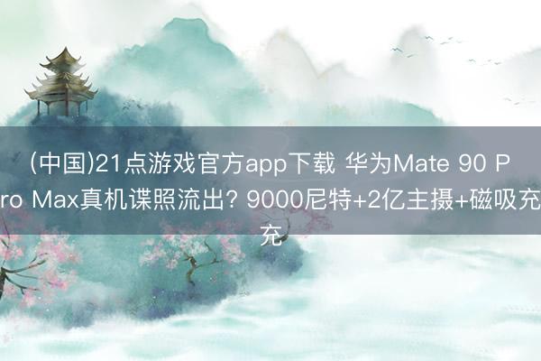 (中国)21点游戏官方app下载 华为Mate 90 Pro Max真机谍照流出? 9000尼特+2亿主摄+磁吸充